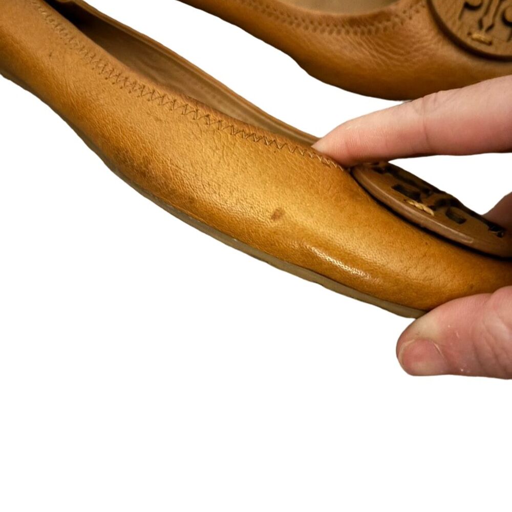 Tory Burch Brown Leather Flats - Picture 2 of 6